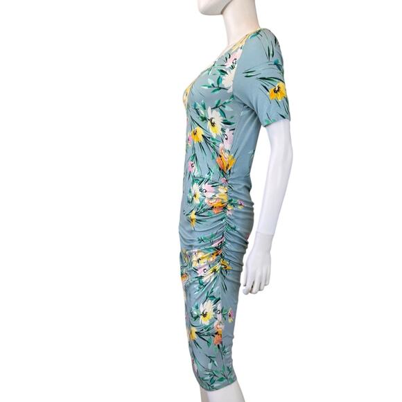 YUMI KIM X RTR Multicolor Floral Ruched Sun Dance Blossom Maternity Dress Size M - Picture 7 of 10